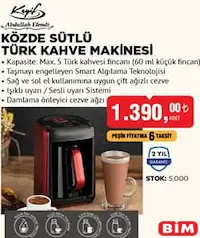 ABDULLAH EFENDİ KEYİF KÖZDE SÜTLÜ TÜRK KAHVE MAKİNESİ ABDULLAH EFENDİ KEYİF KÖZDE SÜTLÜ TÜRK KAHVE MAKİNESİ